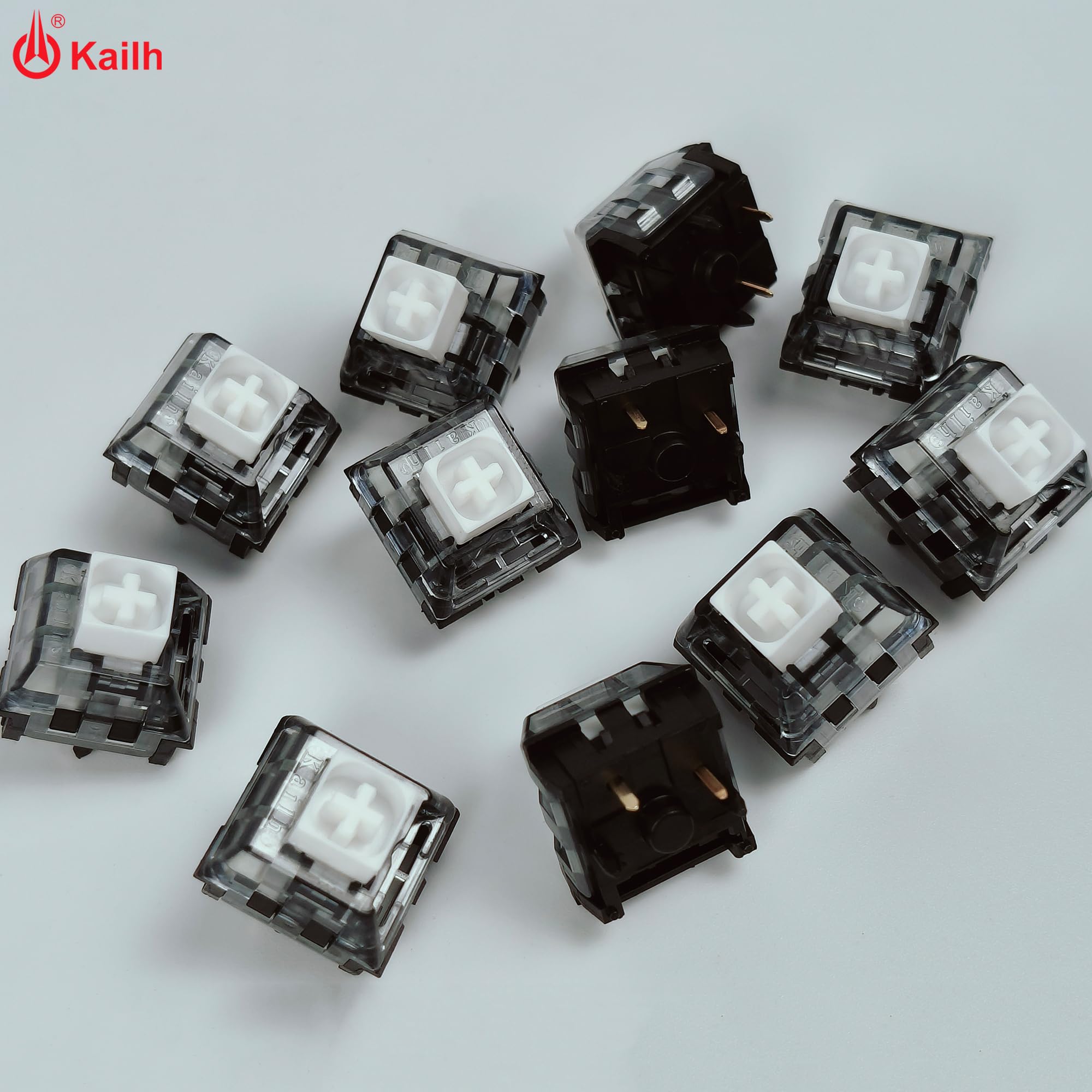 【新品未組立】Zaruball キット＋25mmケース＋Kailhキースイッチ Kailh Box White V2 Clicky Switch,5-Pin 45gf Pre-Lubed Gold-Plated